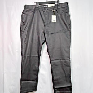 a.n.a High Rise Straight Black Jeans Womens 16W Plus Stretch Denim Pants